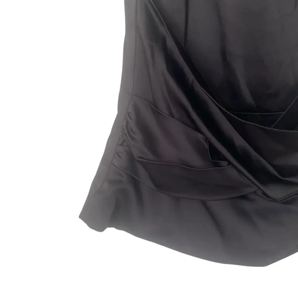 BCBGMazazria Bustier Corset Shirt Strapless in Black Size Medium
